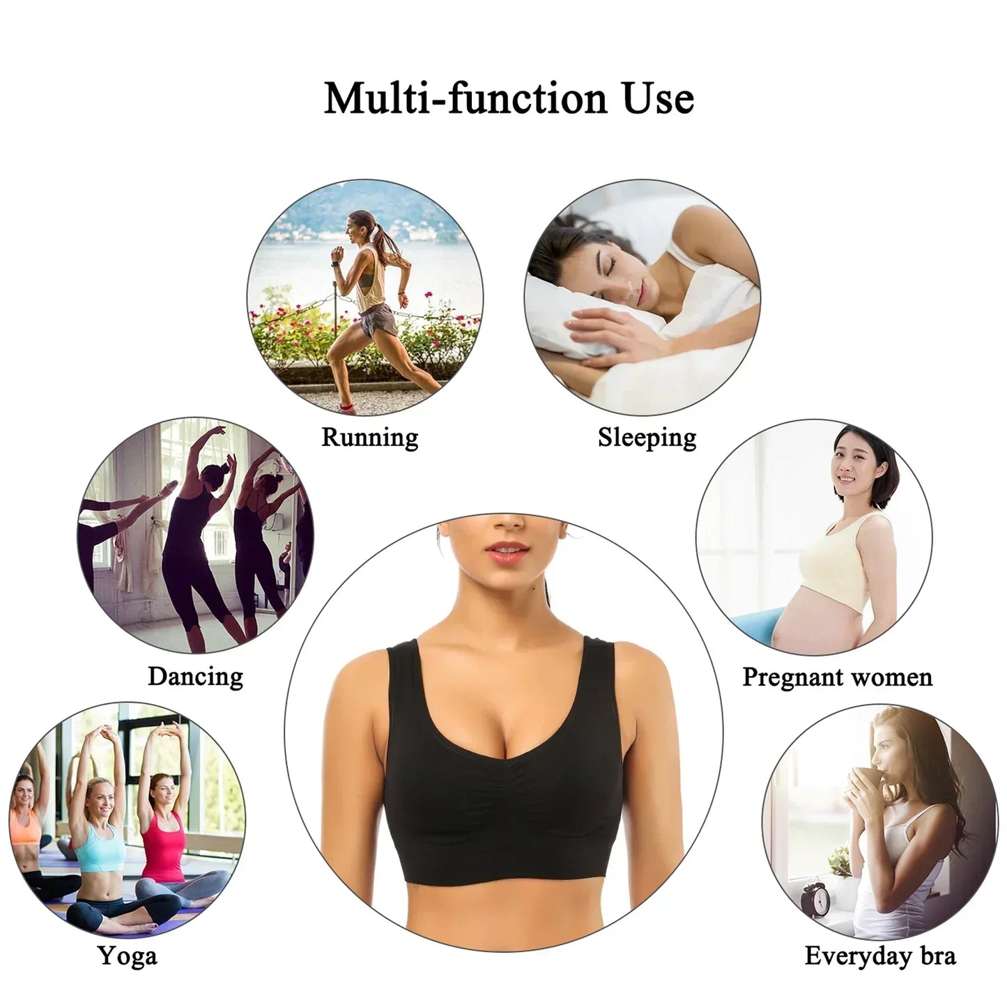 Imported™ Wireless Comfy Anti Sagging Bra [Buy 1 Get 2 ] 😍