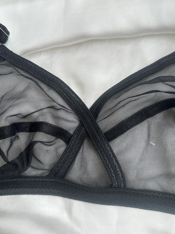 Non-Padded & Non-Wired Cotton Full Cover Full Net Transparent Bra [Pack of 2] 🎁