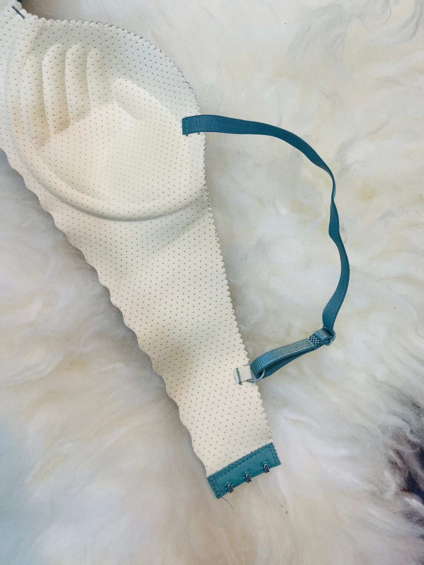 Imported Seamless Floral Pattern Padded Bra – Teal Green Edition 🎁