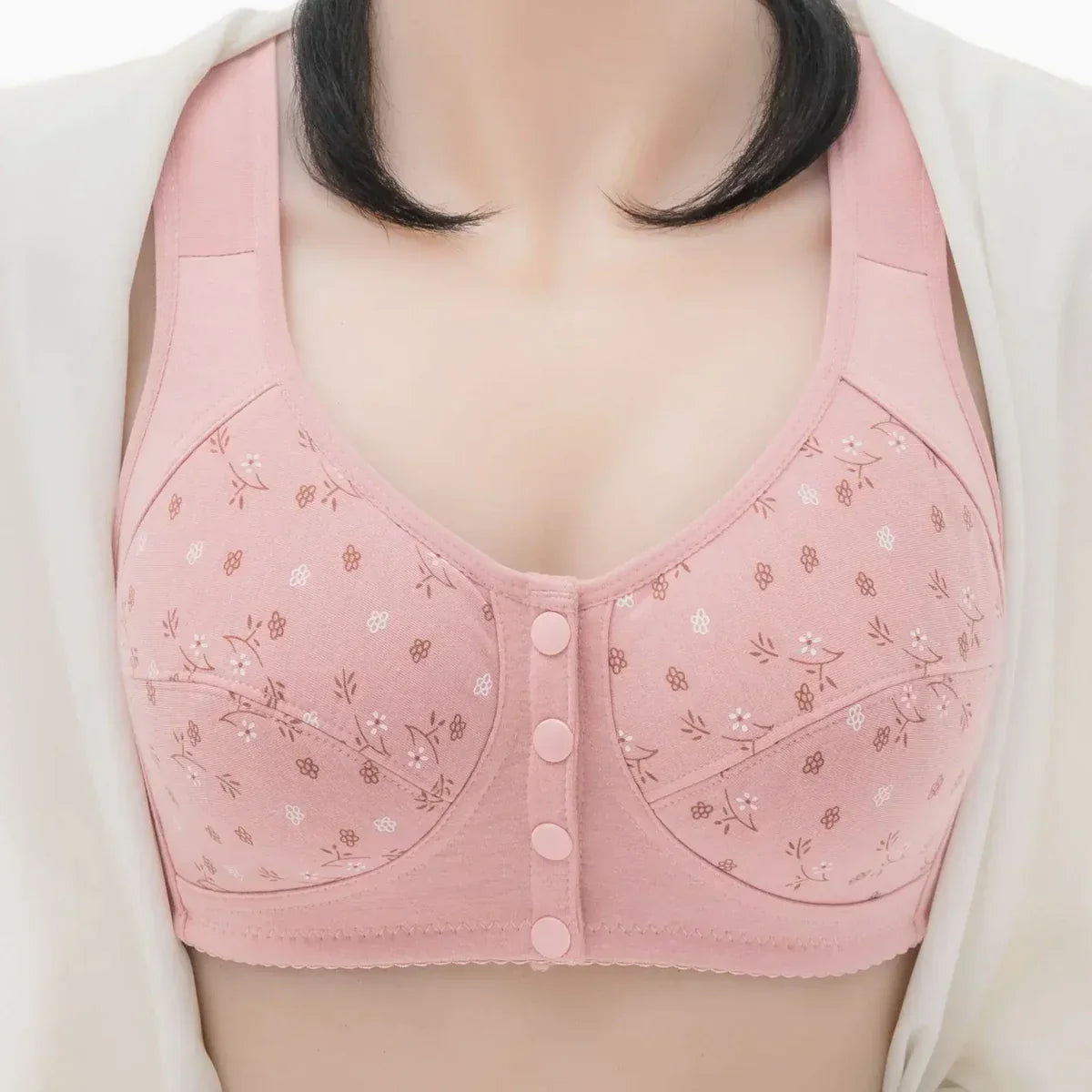 Imported™ Anti Sagging Front Open Cooling Cotton Bra 😍
